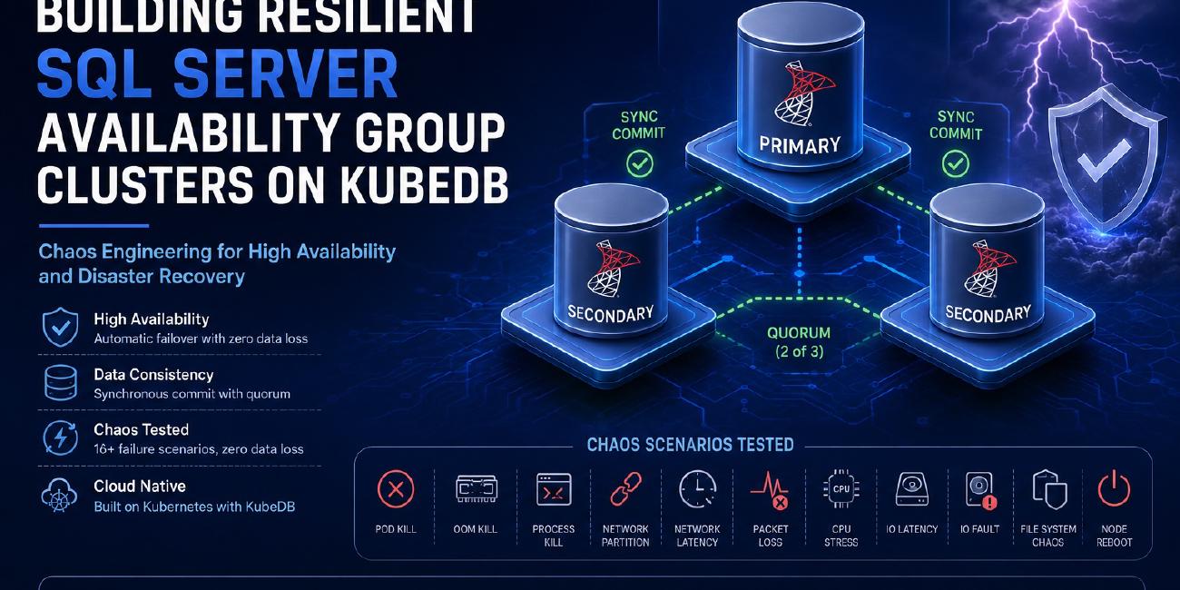 Building Resilient SQL Server Availability Group Clusters on KubeDB with Chaos Mesh